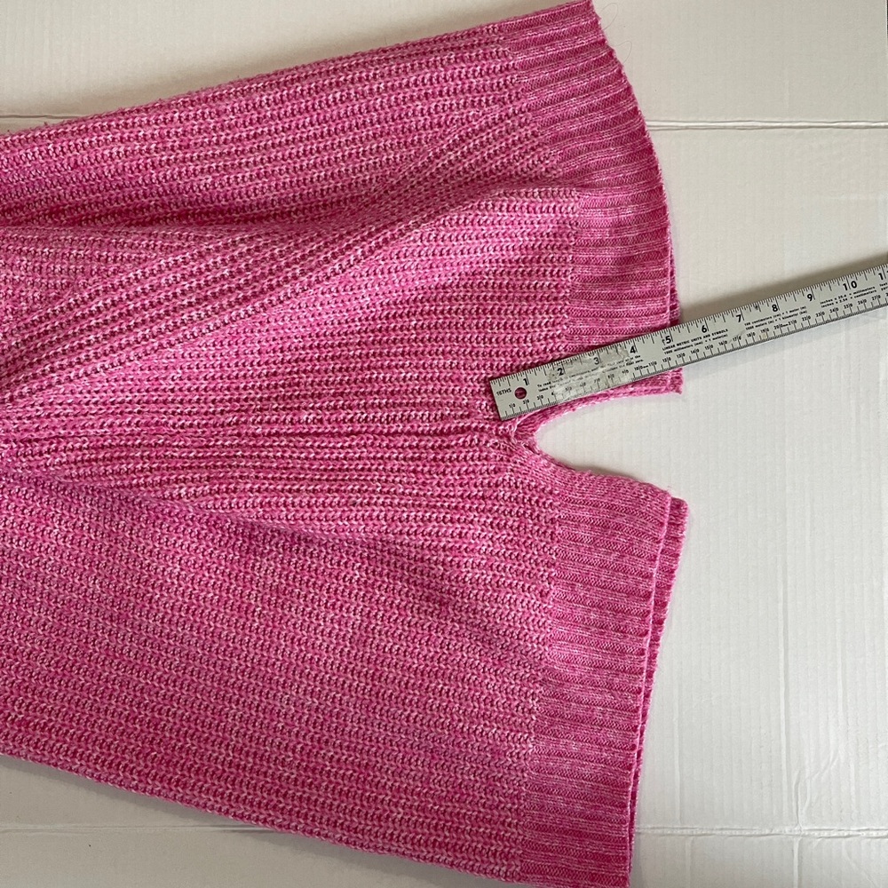 No Boundaries Pink Chunky Knit V-Neck Sweater | Size XXL (19) - Picture 11 of 11